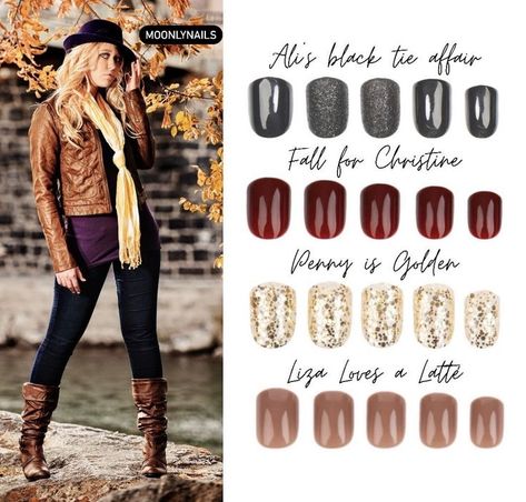 Red Aspen Nails Combo, Red Aspen Nail Dash Combos Fall, Red Aspen Nail Dash Combos, Dash Nails, Red Aspen Nail Dash, Aspen Fall, Neutral Mani, Fall Nails 2022, Mani Inspiration