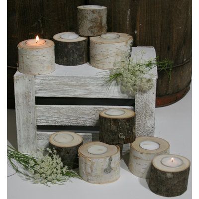 Wood Tealight Holder is a darling accompaniment to your fireplace mantel, cluster them on your porch for an inviting glow, or use them as a perfect table-top addition to your wedding centerpiece decor. All of their wood products undergo a kiln dry process that sterilizes, wicks away moisture, and preserves the integrity of the bark. Each product is unique as this is a natural product and may not match the picture identically. Colour: Birch Viking Wedding, Farmhouse Wedding, Tealight Holder, Fall Centerpiece, Fireplace Mantel, Wedding Centerpiece, Church Decor, Light Candle, Wood Products