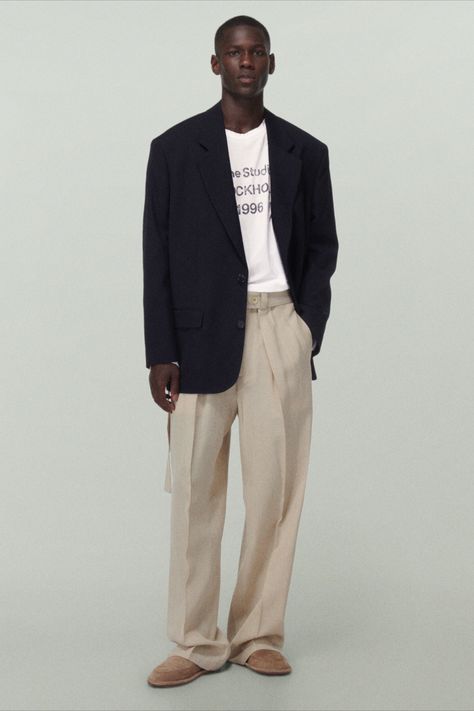 Acne Studios MytheresaMen⁠ Acne Studios Lookbook, Acne Studios Menswear, Acne Studios Men, Acne Studio, Fashion Boy, Mens Luxury Fashion, Men’s Suits, Studio Shoot, Fashion Studio