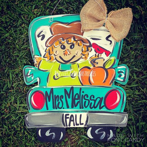 $5| Fall Truck door hanger Template|downloadable file Fall Truck Door Hanger, Truck Door Hanger Wooden, Truck Door Hanger, Door Hanger Template, Fall Door Hangers, Fall Door, Door Hanger, Door Hangers, Hangers