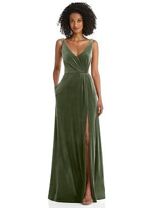 Twist Front Cutout Velvet Maxi Dress - Cameron | The Dessy Group Bridesmaids Essentials, Velvet Bridesmaid Dresses, Maxi Dress With Pockets, Velvet Maxi Dress, Velvet Maxi, Maxi Bridesmaid Dresses, Infinity Dress, Bridesmaid Style, Dress Order