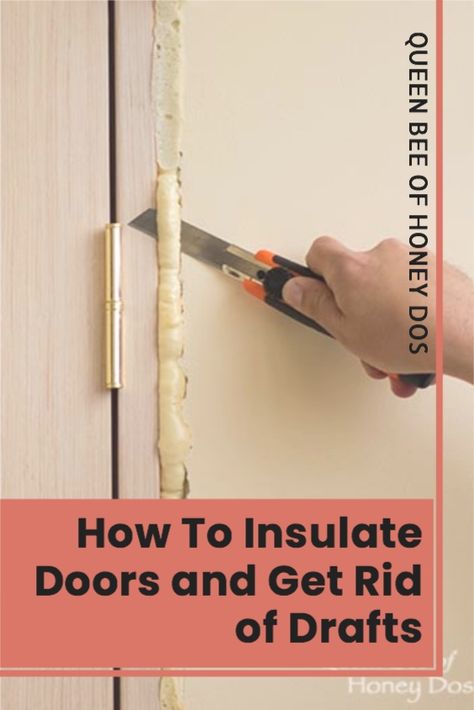 Did you know that a lot of your money is being sucked out around the space near your doors? This is because most insulation contractors skip this one area. See how easy it is to DIY this simple fix that will save dollars and stop drafts. #insulation #winterize #doors #repairs #improvement Insulate Attic Door, Spray Insulation Diy, Insulation Ideas Cheap, Winterize House, Cheap Insulation Ideas Diy, Weatherproofing Doors, Cheap Insulation, Diy Insulation, Easy Home Improvement Projects