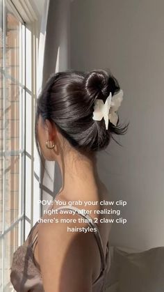 Cute Claw Clip Hairstyles, Claw Clip Hairstyles, Beach Hairstyles For Long Hair, Quince Hairstyles, Haircuts For Wavy Hair, Prom Hairstyles For Long Hair, Clip Hairstyles, Updos For Medium Length Hair, Hairdo For Long Hair