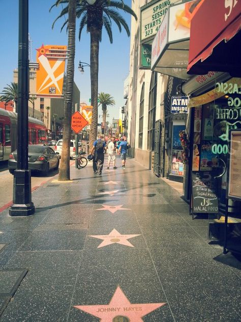 Hollywood Blvd Hollywood Blvd Aesthetic, Los Angeles California Photography, Hollywood Aesthetic, Hollywood Blvd, Los Angeles Travel, Catalina Island, Foreign Countries, Vegas Baby, City Of Angels