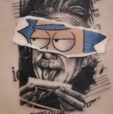 Cartoon Realism Tattoo, Hand Tattoos Pictures, Pikachu Tattoo, Unique Tattoos For Men, Airplane Tattoos, Tattoo Process, Rune Tattoo, Geek Tattoo, Tatuaje A Color