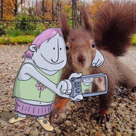 Artist adds cartoon characters to strangers' Instagram photos - Newstalk Lucas Levitan, Instagram Projects, Funny Cartoon Characters, Doodle On Photo, 캐릭터 드로잉, Photography Illustration, Draw On Photos, Funny Cartoon, Photo Instagram