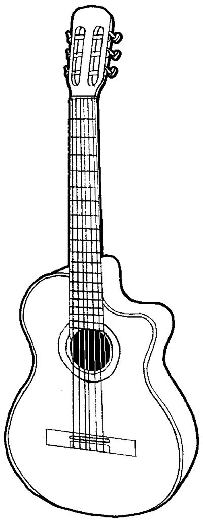 How to Draw a Guitar with Easy Step by Step Drawing Tutorial Draw A Guitar, Easy Step By Step Drawing, Guitar Drawing, Architecture Sketches, How To Draw Steps, White Drawing, Guitar Art, Arte Inspo, Step Drawing