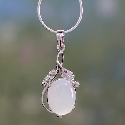 Moonstone pendant necklace, 'Moon Goddess Charm'. Shop from #UNICEFMarket and help save the lives of children around the world. Chalcedony Necklace, Moonstone Pendant Necklace, Necklace Moon, Kay Jewelry, Silver Jewelry Design, Silver Jewellery Sets, Moonstone Necklace, Moon Goddess, Moonstone Jewelry