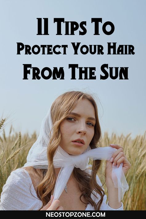 The sun can dry your hair. Use a hat to protect your hair from the sun's harmful rays. You can choose from a wide-brimmed hat to a denim cap and canvas hat. To provide an extra layer of barrier, try wrapping your hair in a silk scarf before you put it on the cap. If you are someone who suffers from hats, try scarves or headwraps. In this way, you will be able to give a complete protection to your hair. In addition, scarves can add a fun element to your outfit. Protective Hair Wrap, Protect Hair From Sun, Swim Hair Care, Hair Washing Routine, Scorching Sun, Swimming Hairstyles, Canvas Hat, Denim Cap, Hair Scarf Styles