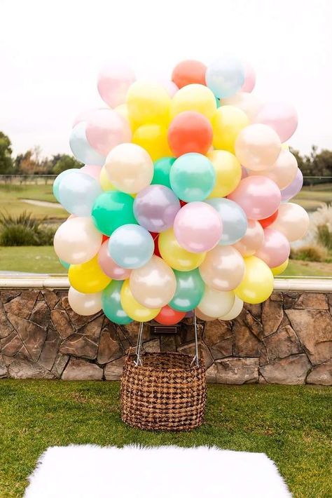 The photo booth props /party decorations at this Up up and Away Hot Air Balloon Birthday Party are stunning!! See more party ideas and share yours at CatchMyParty.com  #catchmyparty #partyideas #hotairballoonparty  #hotairballloonpartydecorations Hot Air Balloon Birthday Party, Hot Air Balloon Birthday, Air Balloon Birthday, Hot Air Balloon Party, Balloon Birthday Party, Birthday Decorations Kids, Balloon Birthday, Party Photo Booth, Booth Props