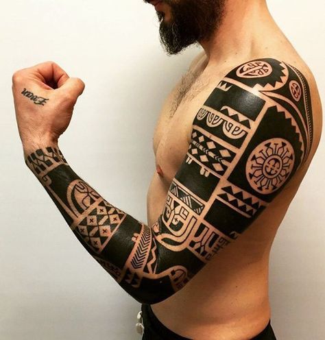 Maori Arm Tattoo Design Ben Volt Tattoo, Marquesan Tattoo, Stammestattoo Designs, Tato Maori, Polynesian Tattoo Designs, Marquesan Tattoos, Maori Tattoo Designs, Samoan Tattoo, Hawaiian Tattoo