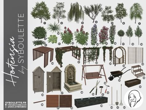 syboubou: syboubou: Hortensia set This is a set... — Ridgeport's CC Finds. Sims 4 Cc Cricut Machine, Vines Cc Sims 4, Sims Backyard Cc, Sims Outdoor Furniture, Sims 4 Cc Cottagecore Windows, Alpha Build Cc Sims 4, Ts4 Furniture Cc Free, Sims 4 Cc Furniture Bedrooms Goth, Sims 4 Bay Window Seat Cc