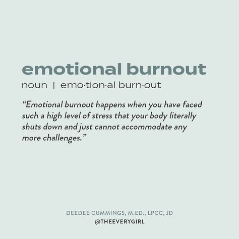 The Everygirl on Instagram: “If you’re feeling an emotional burnout, know that you are not alone. 2020 has been mentally exhausting for a multitude of reasons, and it’s…” Burnt Out Quotes, Drained Quotes, Emotional Burnout, Burnout Quotes, Signs Of Burnout, Caregiver Quotes, Mentally Drained, Outing Quotes, Done Quotes