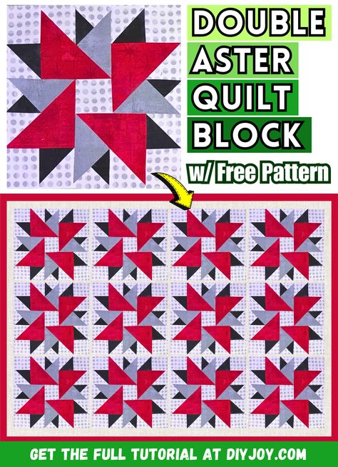 Double Aster Quilt Block Pattern, Double Aster Quilt Block Pattern Free, Double Pinwheel Quilt Block Free Pattern, 10 Inch Quilt Block Patterns Free, Quilt Blocks Easy Free Pattern Simple, 12 Inch Quilt Block Patterns Free, Keep Yourself Busy, Pinwheel Quilt Block, Quilt Blocks Easy