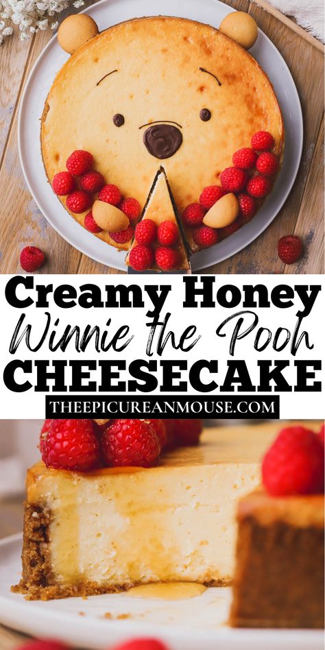 Honey Deserts Recipes, Holiday Cheesecake Recipes Thanksgiving, Honey Sweetened Cheesecake, Different Flavor Cheesecake, Honey Cheesecake Recipes, Honeybun Cheesecake, 9” Cheesecake, 6” Cheesecake Recipe, Cheesecake Sweetened With Honey