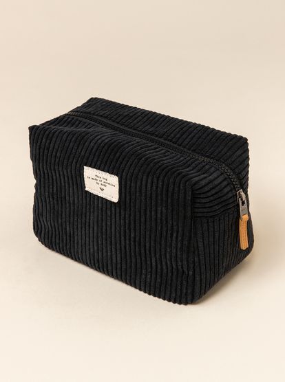 #Biritshbags Black Pouch, Roxy Girls, Vanity Bag, Corduroy Fabric, Pouch Bag, Toiletry Bag, Things To Buy, العناية بالبشرة, Roxy