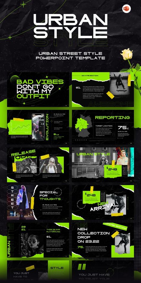 Urban Street Style - Creative PowerPoint Template is your solution to run any business and project successfully. With design element trends, you can enhance your brand’s visuals and experience to mesmerize the audience’s eyes. Visit Our Website: 👉 rrgraphdesign.com Download Freemium PowerPoint: 👉rrslide.com #powerpoint #presentatation #template #design #slides #layout #2021 #free #data #chart #infographic #elements #vector #ppt Presentation Slide Design, Cool Powerpoint, 보고서 디자인, Presentation Slides Design, Business Fonts, 포트폴리오 레이아웃, Presentation Design Layout, Best Website Design, Slides Design