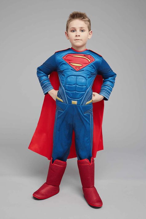 Ultimate Superman Costume For Kids - Dawn of Justice Superman Kids Costume, Superman Halloween, Classic Superman, Korean Costume, Superman Costume, Superman Costumes, Dc Comic Costumes, Toddler Costumes, Hero Costumes