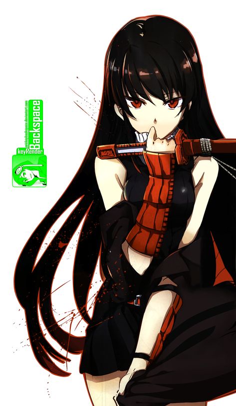 Akame (Akame ga Kill!) - Render v2 by azizkeybackspace.deviantart.com on @DeviantArt Eyes Smile, Akame Ga, Red Eyes, An Anime, Anime Background, Tokyo Ghoul, 그림 그리기, Me Me Me Anime, Anime Love