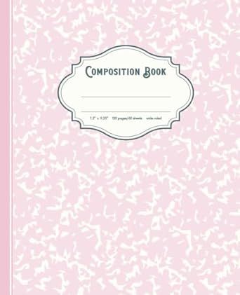 Marble Composition Notebook: Cute Pastel Aesthetic | Pink | Cream Wide-Ruled Paper | 120 Pages (60 Sheets) | 7.5"x9.25" | Matte Cover Pastel Aesthetic Pink, Ed Books, Cute Pastel Aesthetic, Notebook Cute, Composition Notebooks, Digital Notebook, Ruled Paper, Cute Pastel, Composition Book