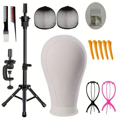 Temu | Affiliate Program 22 Inch Wig, Wig Head Stand, Wig Head, Cheap Tools, Head Stand, Wig Stand, Wig Caps, Mannequin Heads, Wig Accessories