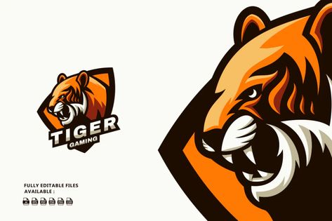 Tiger Sports and E-sports Logo by ivan_artnivora on Envato Elements Basketball Logo, Sports Badge, Esports Logo, Tiger Logo, Gaming Logo, E Sports, Youtube Logo, Car Illustration, Mascot Design