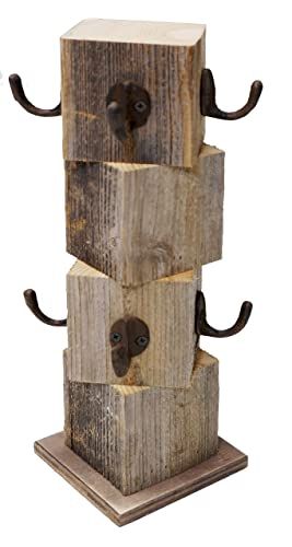 Farmhouse Coffee Mug Tree, Wooden Cup Holder, Kitchen Display Stand, Counter Top Storage Hanger for 8 mugs, Black, White, Red. 14 Color Options. Wooden Cup Holder, Counter Top Storage, Coffee Mug Tree, Wood Mug, Coffee Mug Holder, Coffee Cup Holder, Wooden Cup, Barn Wood Crafts, Diy Display