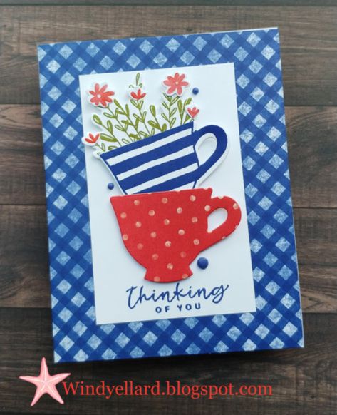 Su Cup Of Tea Cards, Happiness Abounds, Tea Boutique, Tea Cup Card, Papercrafting Ideas, Boutique Cards, Cup Of, Dsp Cards, Mary Fish