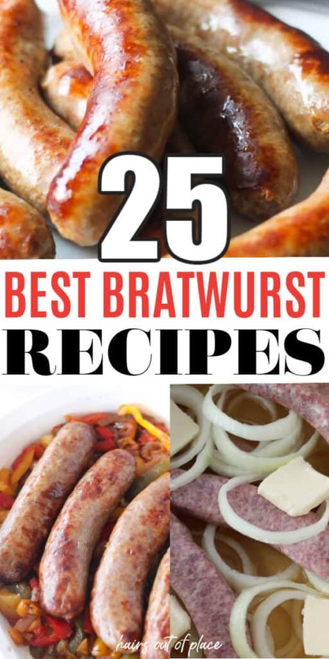 best bratwurst recipes easy and delicious for family and guests Bratwurst Dinner, How To Cook Bratwurst, Bratwurst Recipe, Keto Sausage Recipe, Brat Sausage, Beer Cheese Recipe, Grilled Bratwurst, How To Cook Brats, Brats Recipes