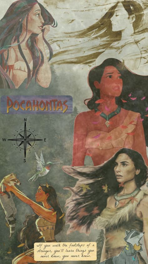 #disney #disneyprincess #pocahontas #princess Pocahontas Aesthetic, Pocahontas Princess, Pocahontas And John Smith, Disney Princess Pocahontas, Princess Pocahontas, Disney Illustration, Disney Characters Videos, Princess Wallpaper, Disney Pocahontas