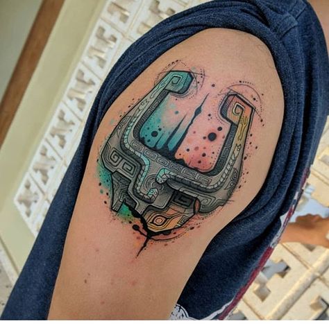 Official VideoGameTattoo Page (@videogametatts) • Instagram photos and videos Zelda Tattoo, Princess Tattoo, Queen Tattoo, Mask Tattoo, Twilight Princess, Anime Tattoos, Tattoo Drawings, Legend Of Zelda, Skull Tattoo