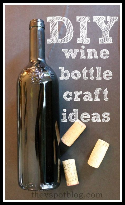 I tend to have a lot of empty wine bottles around the house (Don’t you judge!) So, I thought I’d share some great ideas for upcycling and re-purposing those empties…. DIY Wine Bot… Diy Wine Bottle Crafts, Wine Bottle Craft, Fall Wine Bottles, Bottle Craft Ideas, Diy Wine Bottle, Wine Bottle Project, Bottle Decorations, Bottles Diy, Empty Wine Bottles