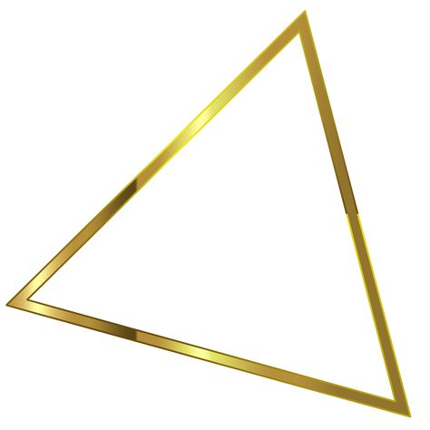 Triangle Frame, Gold Photo Frames, Border Png, Gold Triangle, Line Background, Transparent Image, Gold Background, Border Pattern, Triangle Design