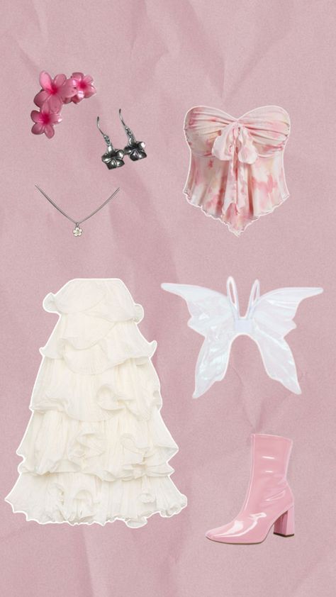 #fit #outfit #pink #halloween #costume #flowers #nature #fairy #disney #fairies #aesthetic #boots #fashion Fairy Costume Aesthetic Halloween, Pink Fairy Halloween, Rosetta Fairy Costume, Rosetta Costume, Costume Aesthetic Halloween, Pink Halloween Costume, Fairy Costume Aesthetic, Fairies Aesthetic, Aesthetic Boots