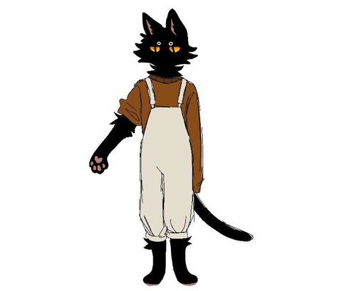 Cat Oc Drawing Human, Cat As Human Art, Cats As Humans Art, Cat Person Character Design, Dabloons Cat Oc, Cat Oc Art Human, Black Cat Anthro, Cat Human Drawing, Human Cat Drawing