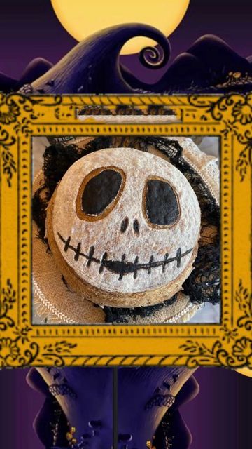 Jack Skellington Sourdough, Halloween Sourdough Scoring, Black Cocoa Powder, Bread Scoring, Black Cocoa, Jack Skeleton, Bread Art, Edible Art, Activated Charcoal