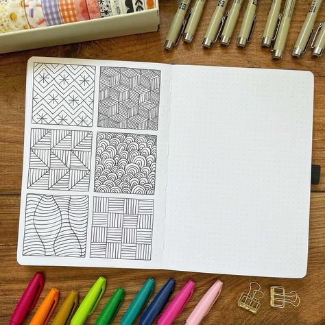 Five Ways to Use a Dot Grid Journal | Nikki's Supply Store Dotted Notebook Ideas Art, Dot Notebook Drawing, Dot Journal Ideas Doodles, Dot Grid Doodle Ideas, Journaling On Dotted Paper, How To Use A Dotted Journal, Dot Paper Drawings, Dot Grid Journal Ideas, Grid Doodles