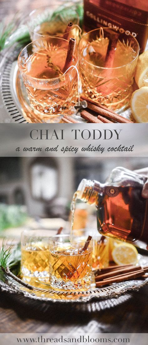 Hot Toddy Whiskey, Hot Winter Cocktails, Hot Toddy Recipe, Christmas Cocktails Easy, Hot Chai, Toddy Recipe, Hot Toddies Recipe, Hot Cocktails, Whisky Drinks