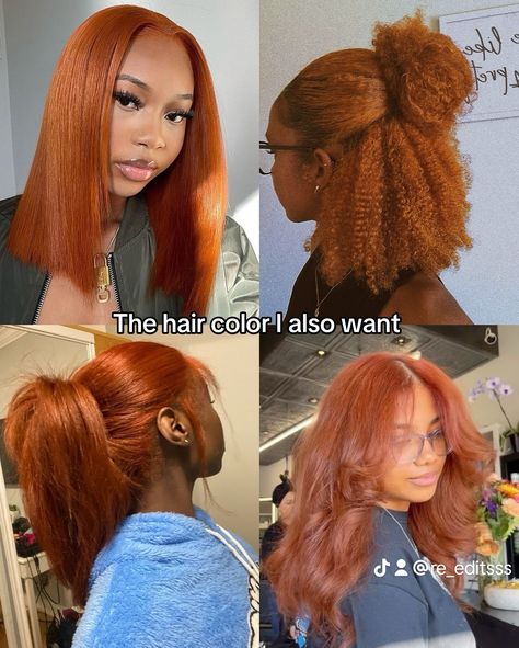 🖇️ Colored Wigs For Black Women, Adore Hair Dye, Ginger Hair Dyed, Burgundy Hair Dye, Best Hair Dye, Relatable Tiktoks, Girl Hair Colors, Vibrant Hair, Ginger Hair Color