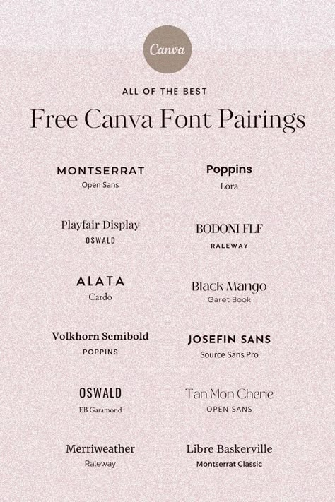 canva fonts free cursive Free Canva Font Pairings, Text Combinations, Classy Moodboard, Fuentes Canva, Vintage Canva Fonts, Fonts Pairing, Style Handwriting, Canva Fonts Free, Best Wedding Fonts