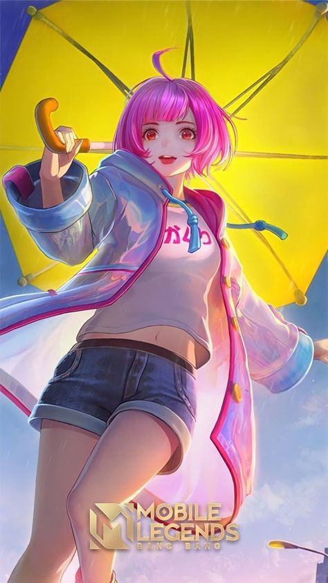 Kagura Rainy Walk, Farming Wallpaper, Kagura Mobile Legends, Rain Walk, Margaret Morales, Kagura Mlbb, Panda Anime, Dragon Mobile, Mlbb Icons