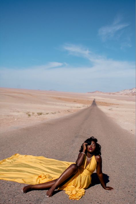 Yellow dress on dark skin Dress On Dark Skin, Yellow Dress Photoshoot, Desert Princess, Cottagecore Dark, Dress Cottagecore, Dark Skin Women, Yellow Aesthetic, Photoshoot Photography, Dark Yellow