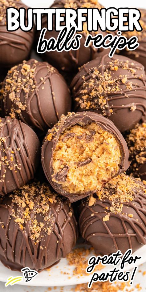 Butterfinger Balls Christmas Dessert Recipes For Gifts, Copycat Three Musketeers, Butterfinger Peanut Butter Balls, Peanut Butter Bonbons, Butterfinger Bark Cheezits, Peanut M&m Desserts, Butterfinger Chocolate Chip Cookies, Butterfinger Balls Recipe Easy, Butter Finger Balls