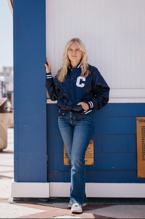 Our Nylon Varsity Jacket - inspired by classic Americana collegiate clothing 🏈 Available to shop now      #lovemyletterman #littleletterman #varsityjacket #varsityletter #personalizedgift #teamcolors #jacket #kidsjacket #lettermanjacket Outfit 80s, Texas Longhorns Football, Longhorns Football, Usa Country, Classic Americana, Varsity Jackets, Letterman Jacket, Jacket Outfit, Kids Store