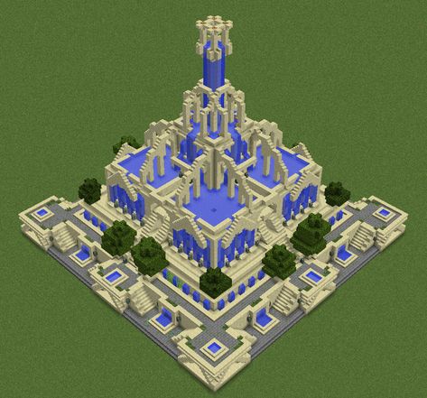 Minecraft Hanging Gardens, Minecraft Desert City, Minecraft L, Minecraft Desert, Hanging Gardens Of Babylon, Gardens Of Babylon, Minecraft House Tutorials, Hanging Gardens, Minecraft Castle