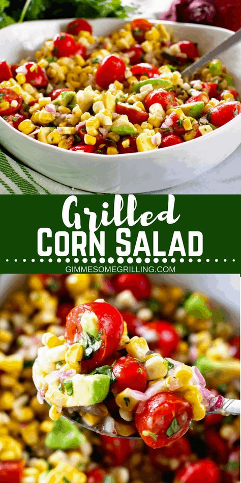 Corn Salad Recipe Easy, Easy Corn Salad, Corn Salad Recipe, Fresh Corn Salad, Coquille St Jacques, Grilled Corn Salad, Corn Salad Recipes, Lime Vinaigrette, Summer Corn Salad