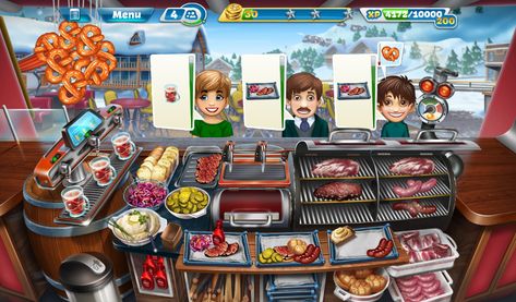 Cooking Fever Game, Fever Images, Restaurant Game, Cooking Fever, Crazy Kitchen, Cooking Restaurant, Burnt Food, Cooking Game, Bbq Restaurant