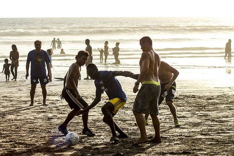 An Afternoon Soccer Beach, Football and Sunset at Double Six Beach, Seminyak, Bali Beach Football, Soccer Photos, Beach Soccer, Bali Beach, Beach Sport, Seminyak Bali, Bali Island, Seminyak, Ad Campaign