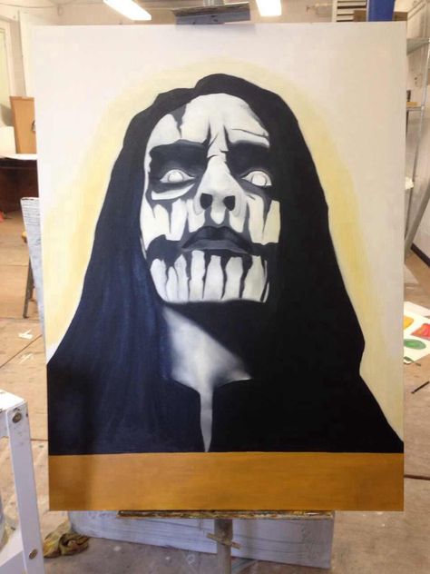 Corpse Paint Drawing, Metal Lords, Corpse Paint, Paint Drawing, Hp Lovecraft, Makeup Inspo, Face Painting, Mixed Media Art, Makeup Ideas