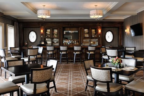 C2 Limited Design Associates | Old Westbury Golf & Country Club Club Design Interior, Country Club Design, Restaurant Kitchen Design, Clubhouse Design, Golf Clubhouse, Bakery Shop Design, Old Westbury, Lounge Interiors, City Club